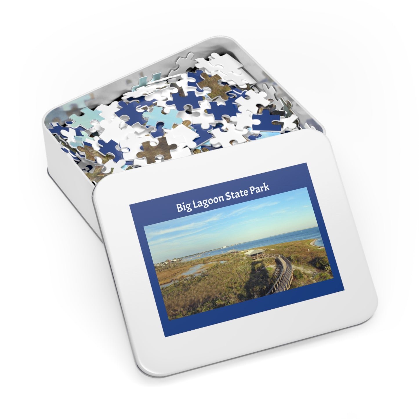 Big Lagoon State Park Jigsaw Blue Puzzle