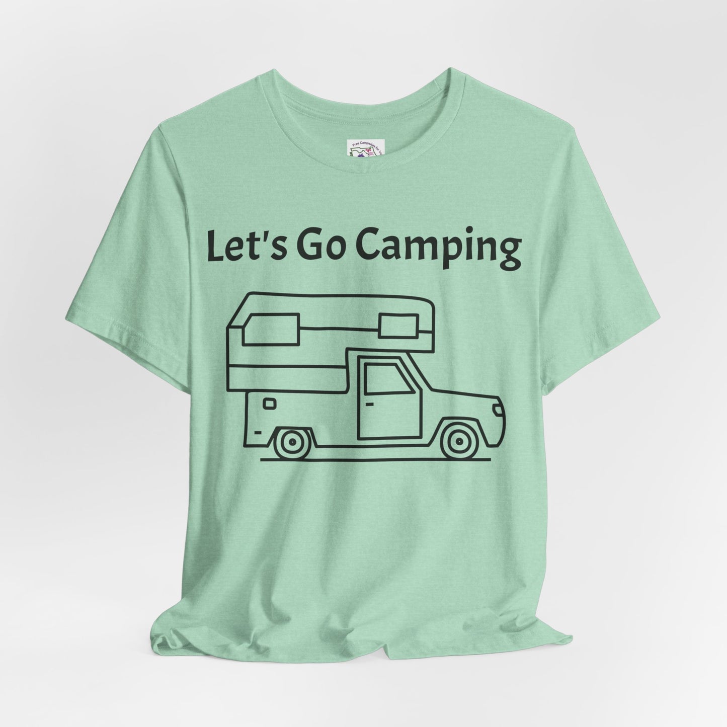 Let's Go Camping Unisex Jersey Short Sleeve Tee