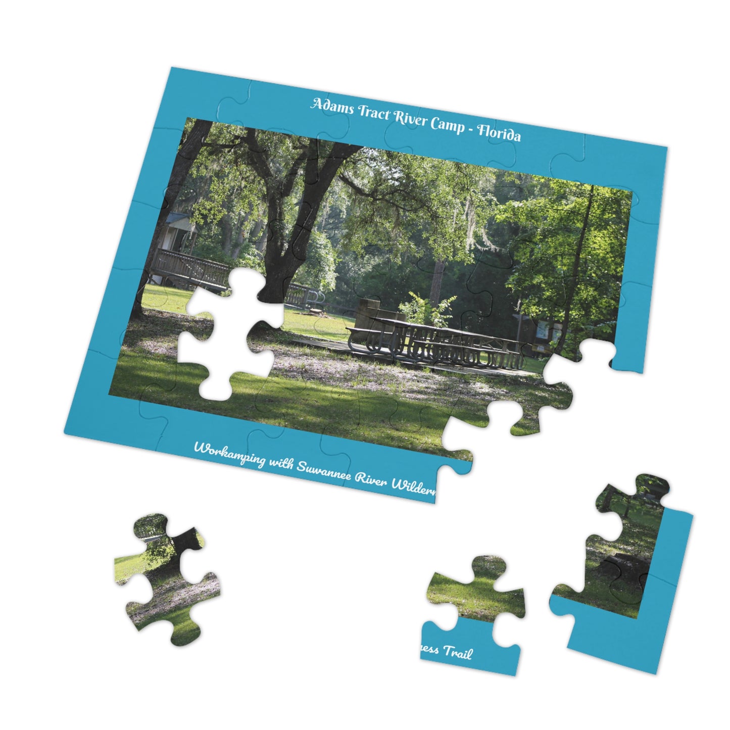 Adams Tract River Camp Turquoise Puzzle