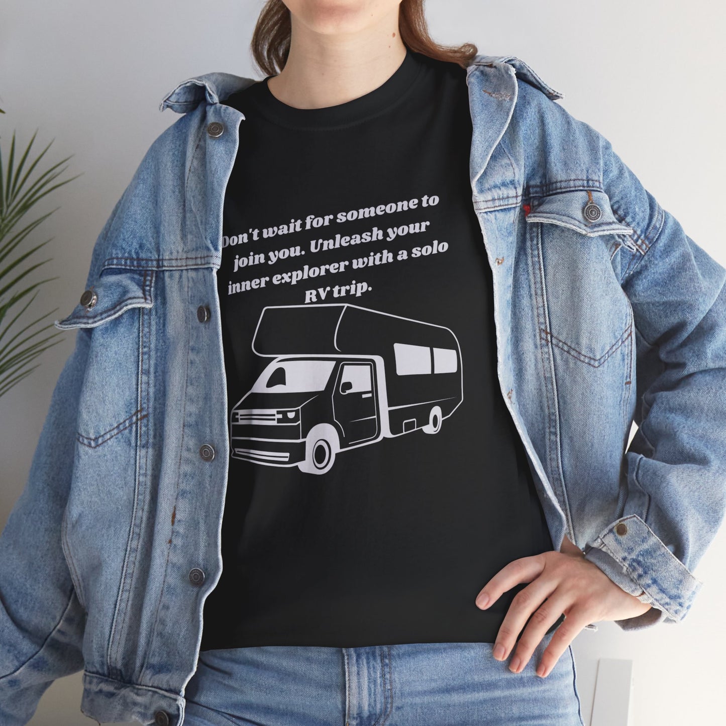 Don't Wait Go On Your Own RVing Adventures Dark Colors Unisex Heavy Cotton Tee