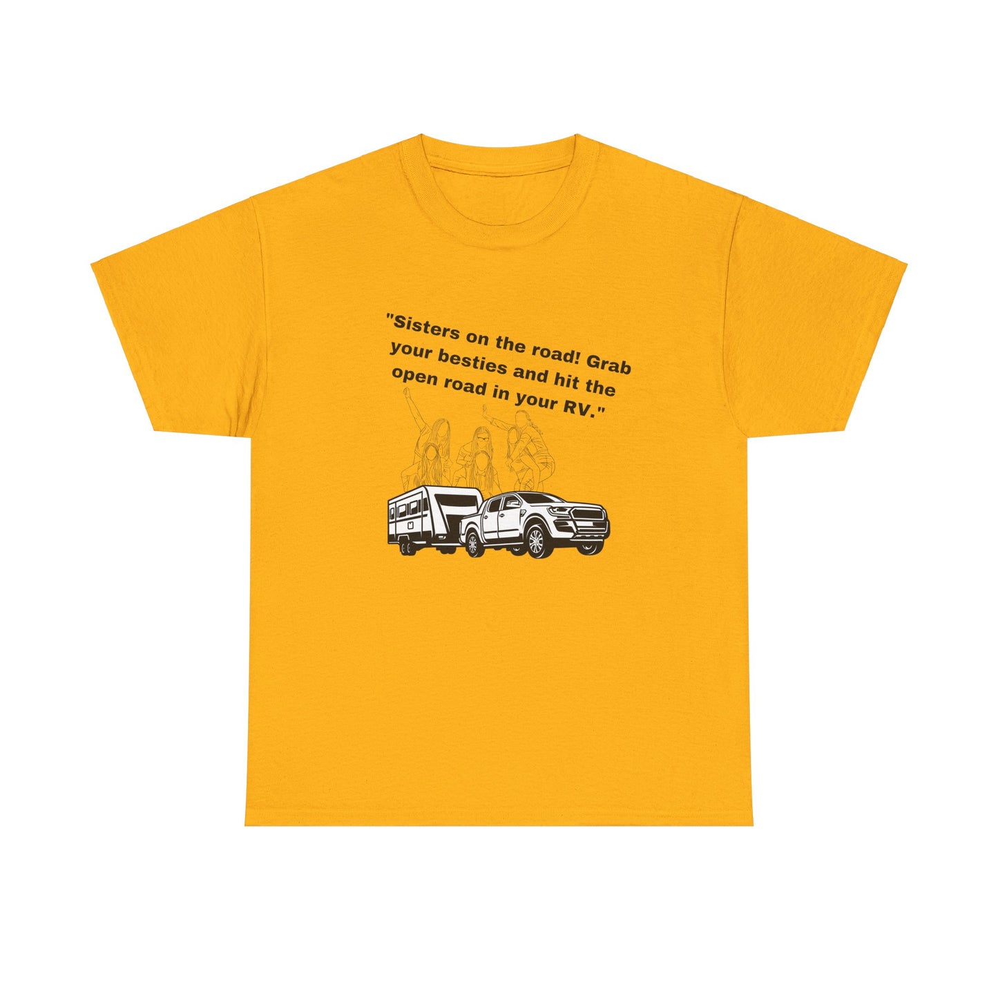 Sisters on the Road Light Colored Unisex Heavy Cotton Tee