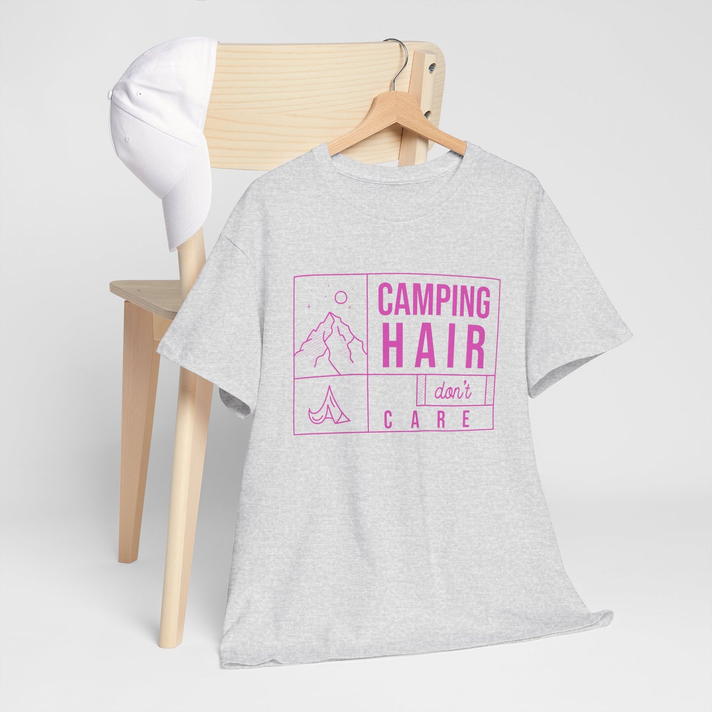 Camp Hair Dont Care Unisex Heavy Cotton Tee