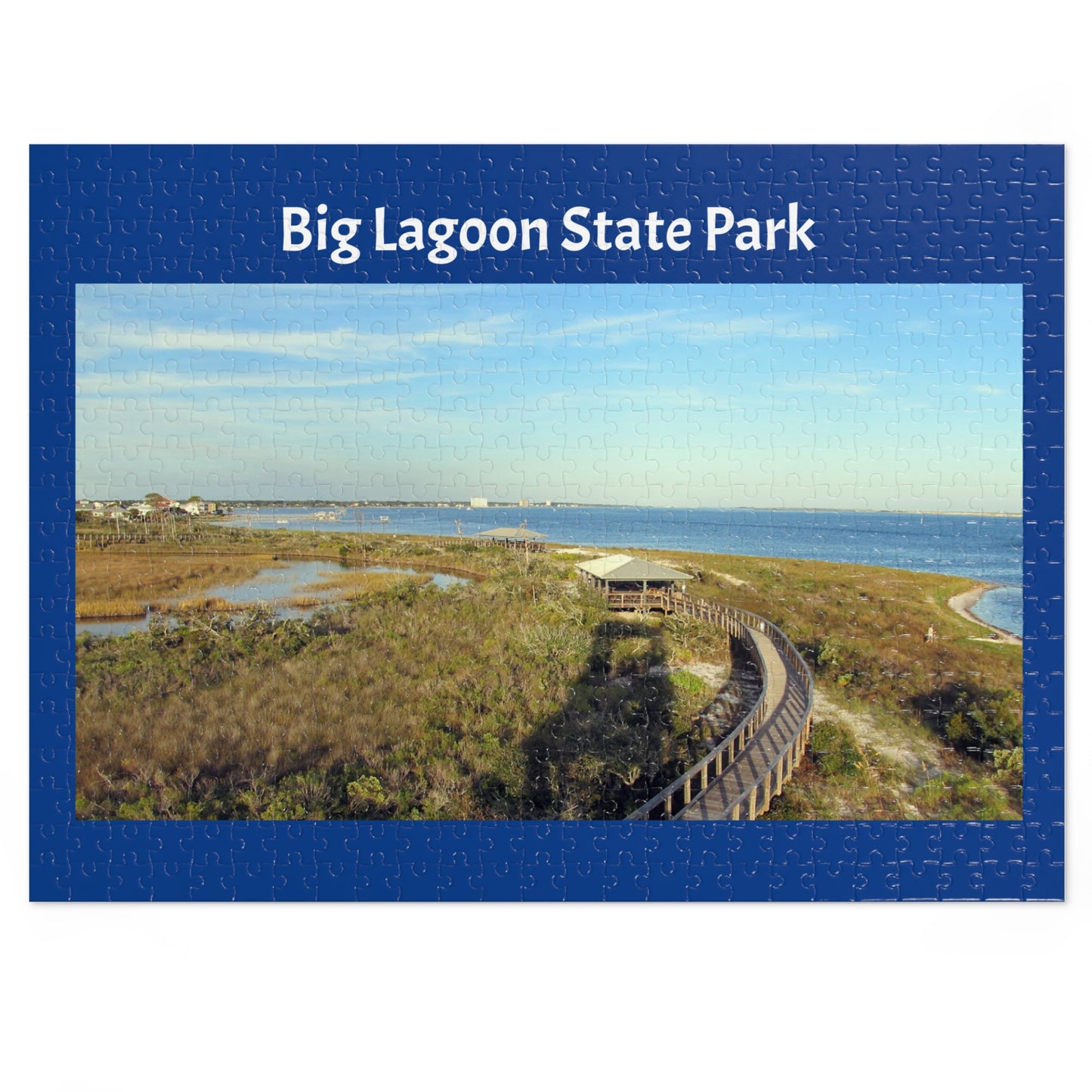 Big Lagoon State Park Jigsaw Blue Puzzle