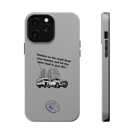 Sisters on the Road RV Gray Magnetic Tough Cases