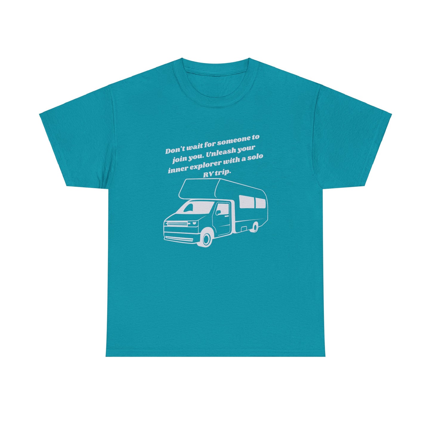 Don't Wait Go On Your Own RVing Adventures Dark Colors Unisex Heavy Cotton Tee