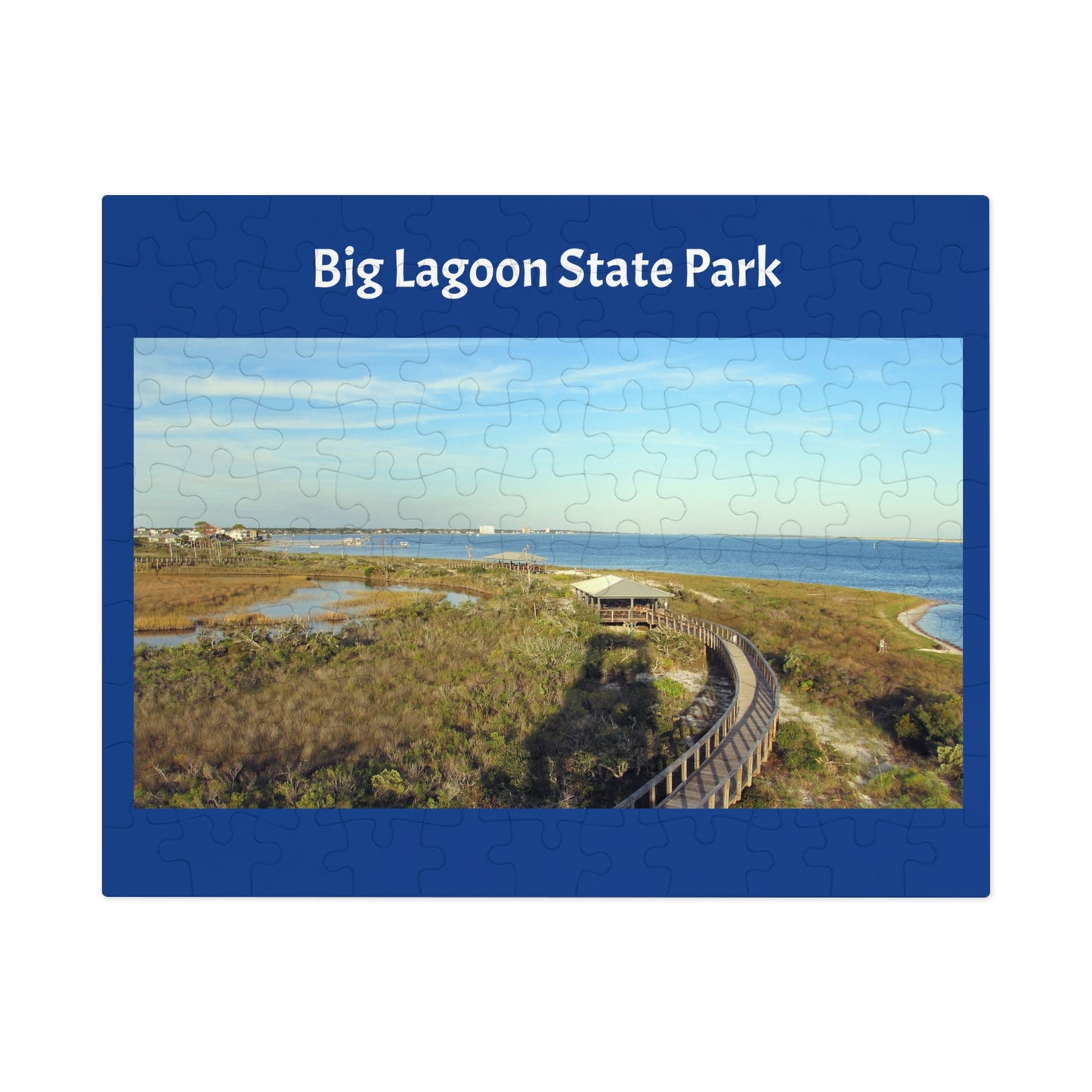 Big Lagoon State Park Jigsaw Blue Puzzle