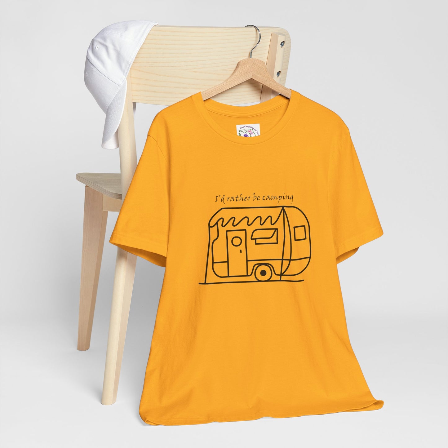 I'd Rather Be Camping - Unisex Jersey Short Sleeve Tee