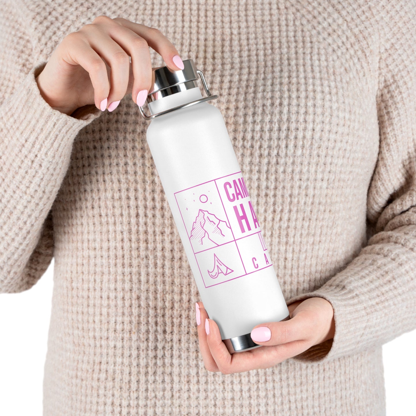 Camp Hair Dont Care - 22oz Vacuum Insulated Bottle