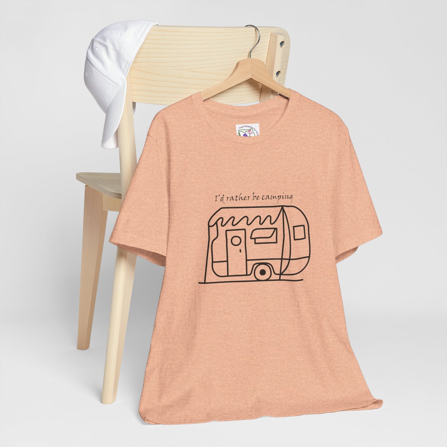 I'd Rather Be Camping - Unisex Jersey Short Sleeve Tee