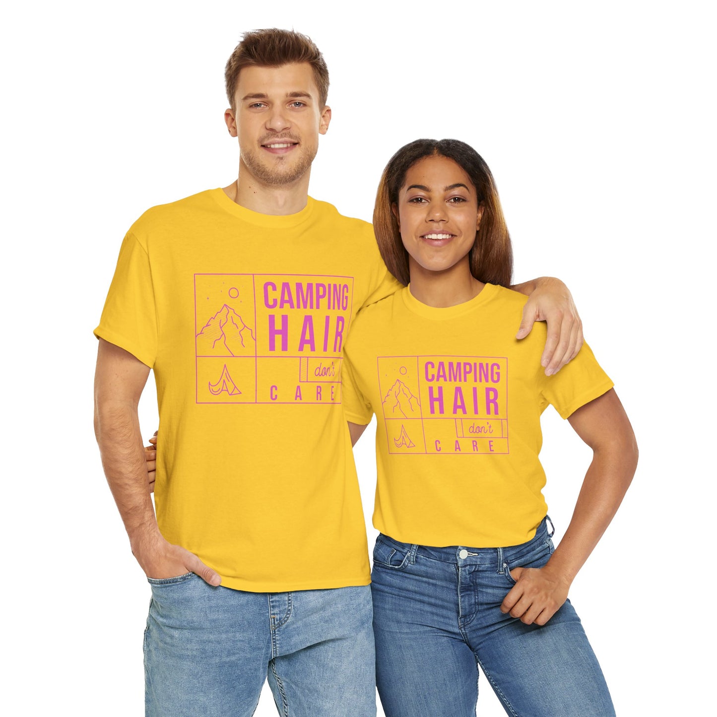 Camp Hair Dont Care Unisex Heavy Cotton Tee