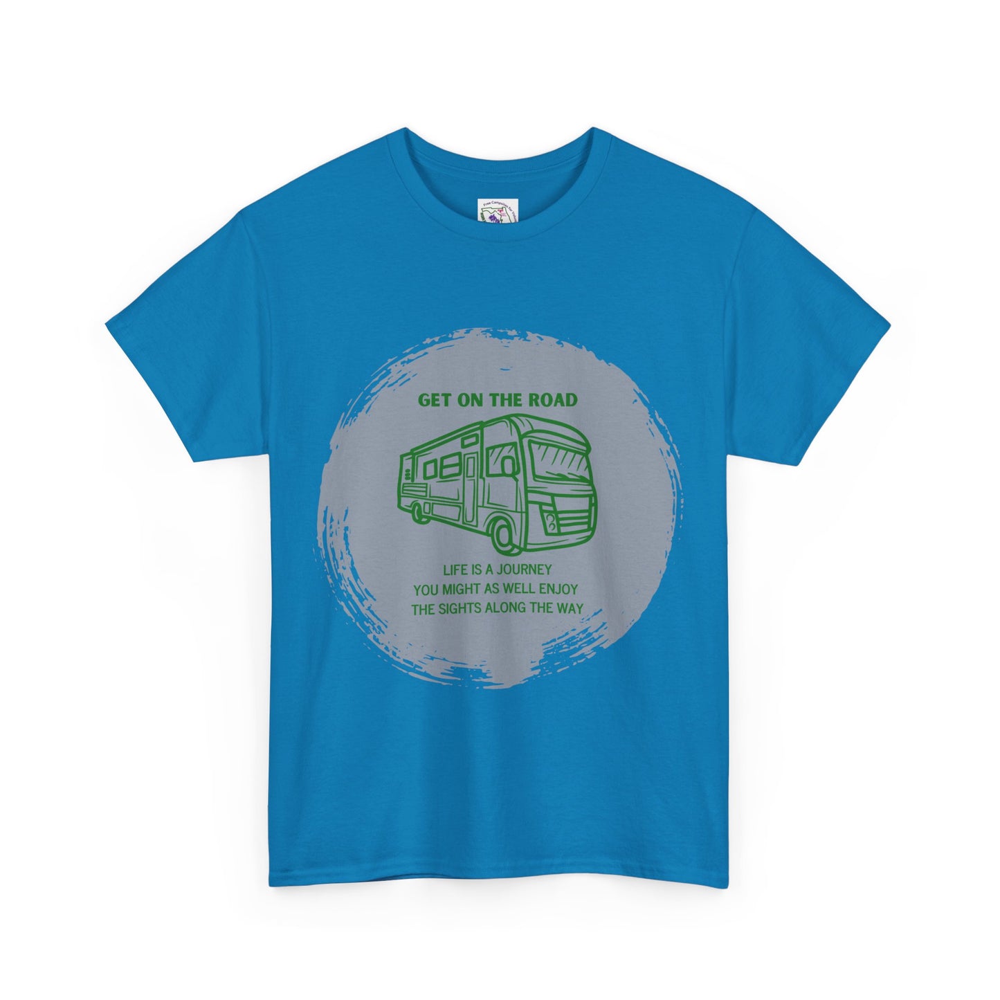 Get on the Road Life Is a Journey Unisex Heavy Cotton Tee