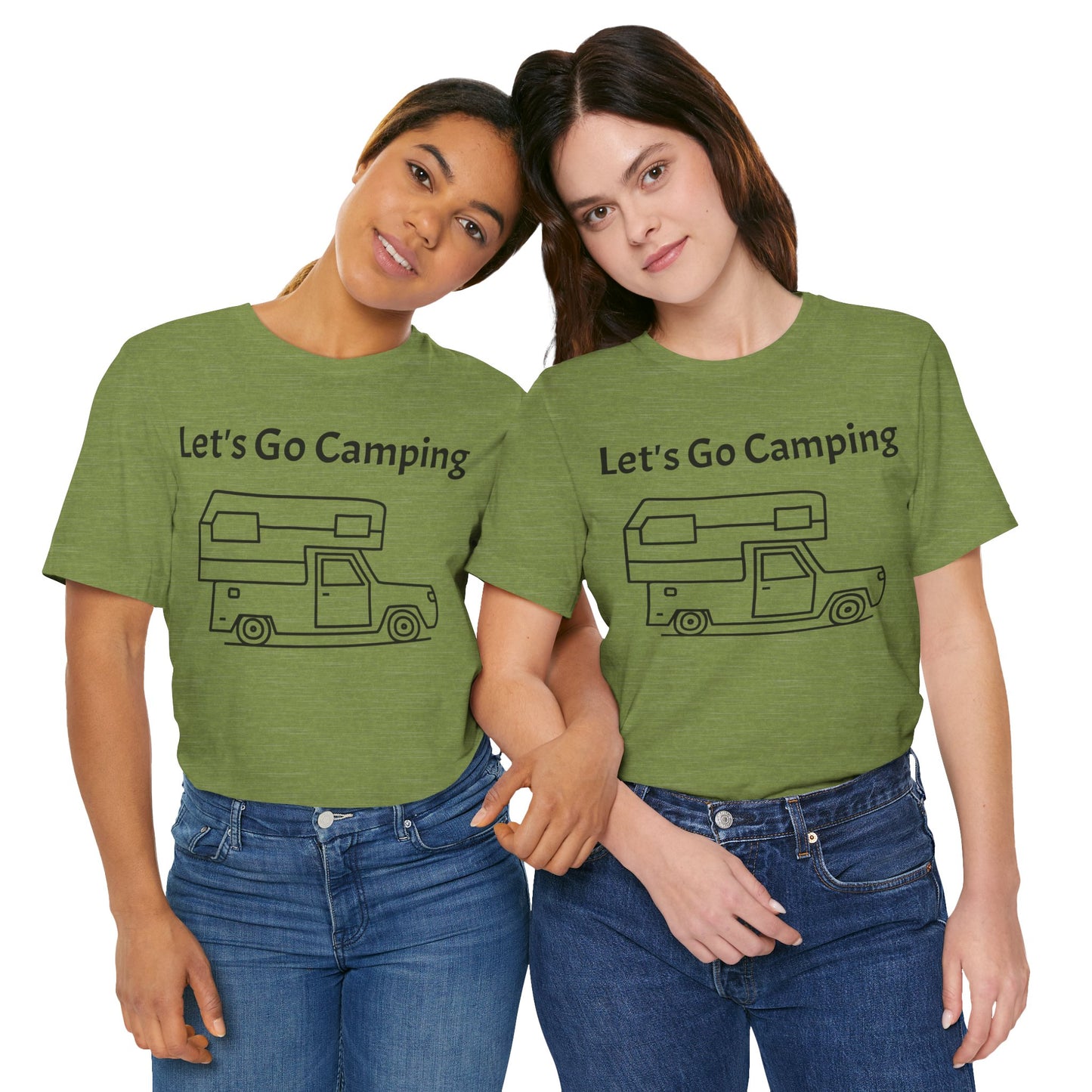 Let's Go Camping Unisex Jersey Short Sleeve Tee