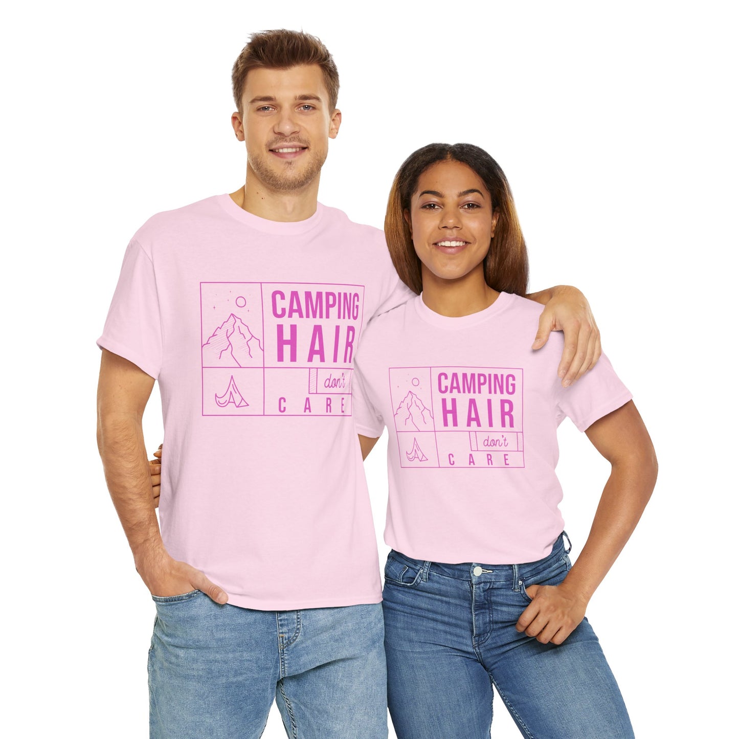 Camp Hair Dont Care Unisex Heavy Cotton Tee