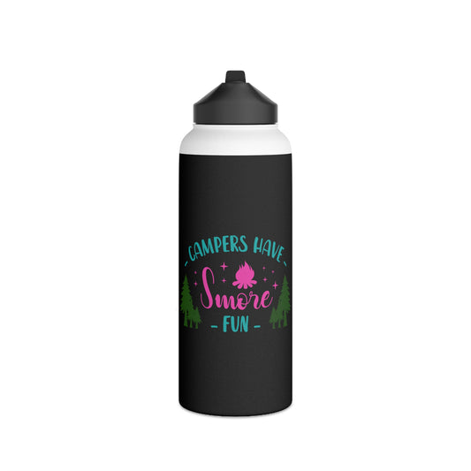 Campers Have Smore Fun Stainless Steel Water Bottle-Standard-Lid