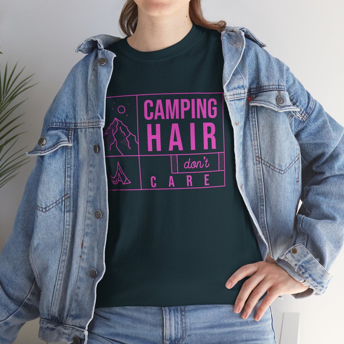 Camp Hair Dont Care Unisex Heavy Cotton Tee