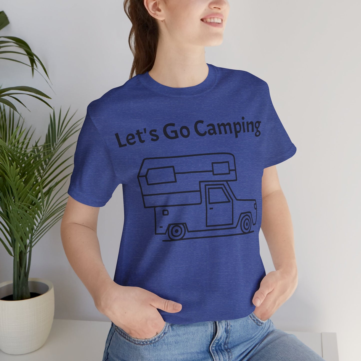 Let's Go Camping Unisex Jersey Short Sleeve Tee