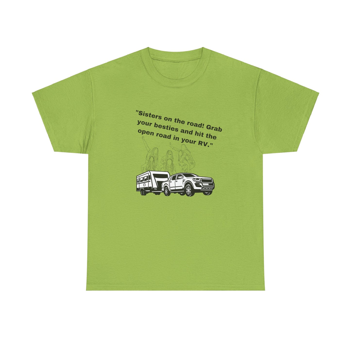 Sisters on the Road Light Colored Unisex Heavy Cotton Tee